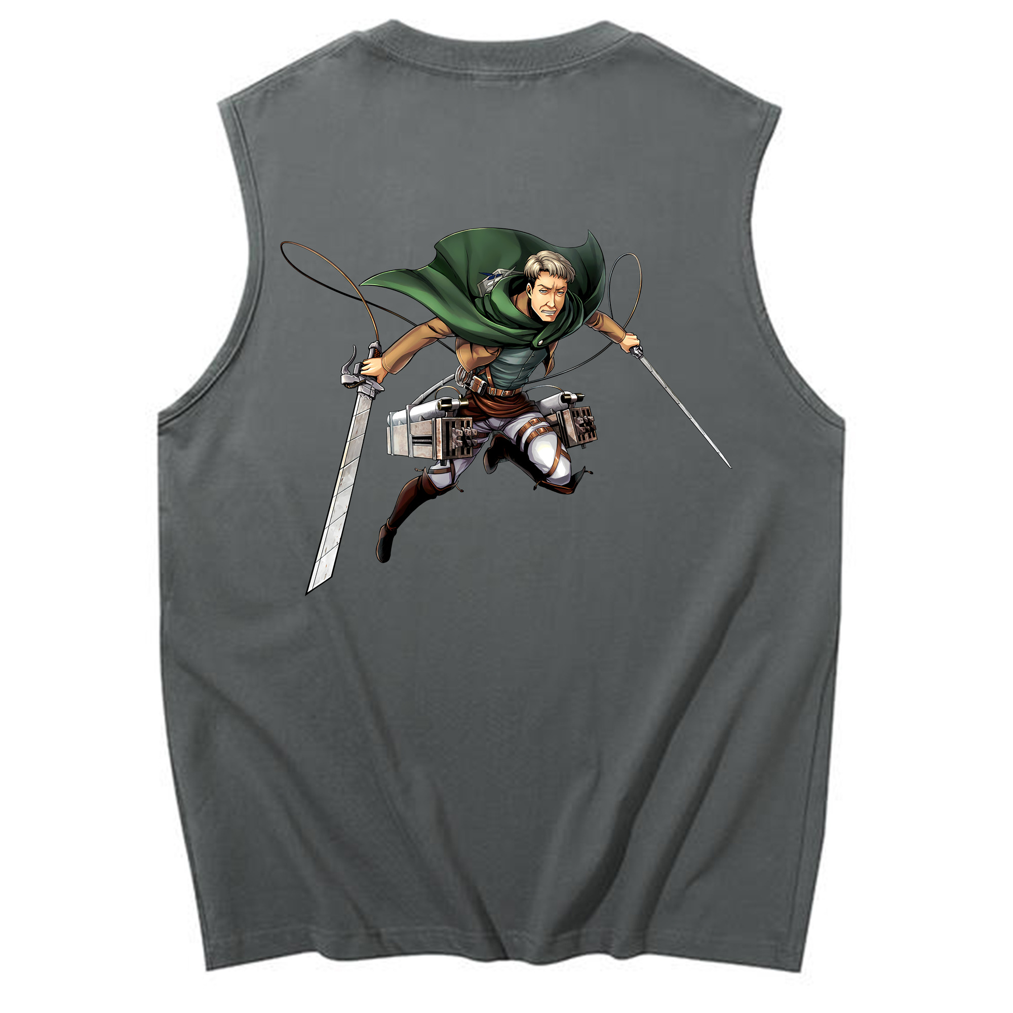 （画像用） 進撃の巨人 Attack on Titan コットン100％タンクトップ（背面プリント）